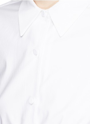 Detail View - Click To Enlarge - CO - Obi belt cotton poplin shirt