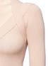 Detail View - Click To Enlarge - CÉDRIC CHARLIER - Halterneck band rib sweater