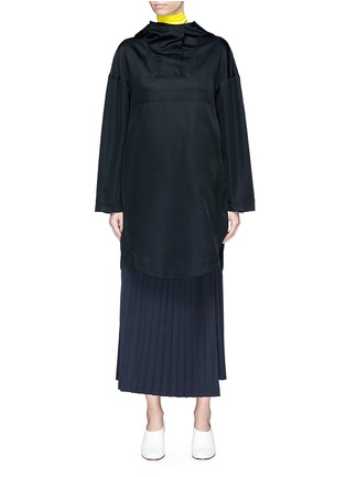 Main View - Click To Enlarge - CÉDRIC CHARLIER - Oversized satin hoodie
