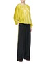 Figure View - Click To Enlarge - CÉDRIC CHARLIER - Drawstring crushed velvet top