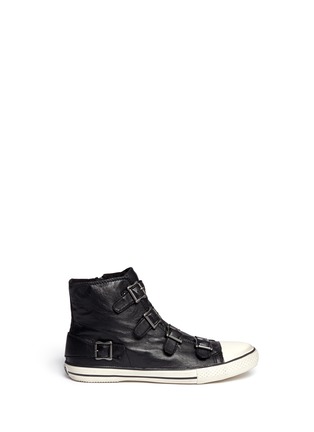 Main View - Click To Enlarge - ASH - 'Vincent' leather buckle sneakers
