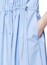 Detail View - Click To Enlarge - CÉDRIC CHARLIER - Drawstring ruched ripstop dress