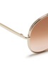 Detail View - Click To Enlarge - CHLOÉ - 'Nola' metal aviator sunglasses