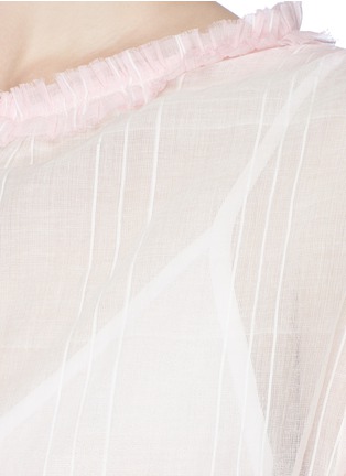 Detail View - Click To Enlarge - LEM LEM - 'Berhan Bohemian' tassel tie ombré cotton dress