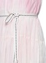 Detail View - Click To Enlarge - LEM LEM - 'Berhan Sun' tassel belted ombré cotton dress