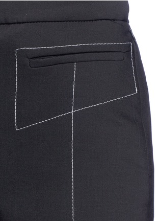 Detail View - Click To Enlarge - ELLERY - 'Align' cropped flared pants