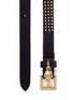 Detail View - Click To Enlarge - ALEXANDER MCQUEEN - Skull stud double wrap leather belt