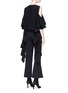 Back View - Click To Enlarge - ELLERY - 'Baby' ruffle sash drape cropped cold shoulder top