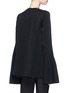 Back View - Click To Enlarge - ELLERY - 'Backlash' detachable necklace flared sleeve top