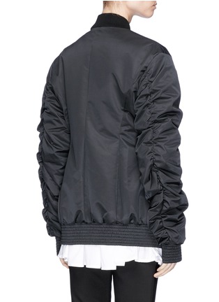 Back View - Click To Enlarge - ELLERY - 'Cars and Races' gathered sleeve bomber jacket