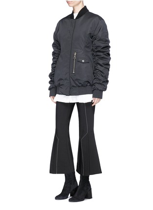 Figure View - Click To Enlarge - ELLERY - 'Cars and Races' gathered sleeve bomber jacket