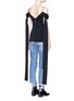 Back View - Click To Enlarge - ELLERY - 'Beaumont' chain V-neck tie sleeve satin camisole
