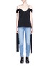 Main View - Click To Enlarge - ELLERY - 'Beaumont' chain V-neck tie sleeve satin camisole