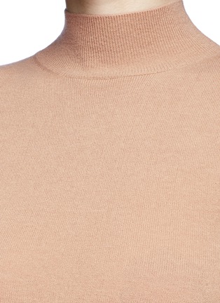 Detail View - Click To Enlarge - ELLERY - 'Yours Sincerely' barbell cuff funnel neck sweater