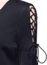 Detail View - Click To Enlarge - ELLERY - 'Crescendo' lace-up flared sleeve long dress