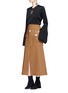 Figure View - Click To Enlarge - ELLERY - 'Ritzy Fence' A-line suiting skirt