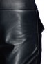 Detail View - Click To Enlarge - ELLERY - 'Sinuous' cropped full flare leather pants