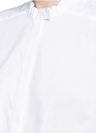 Detail View - Click To Enlarge - ELLERY - 'Clef' balloon sleeve pleated waist poplin shirt