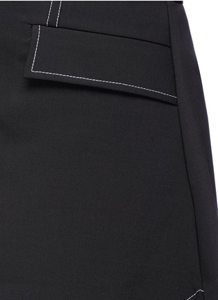 Detail View - Click To Enlarge - ELLERY - 'Eunice' side split A-line skirt