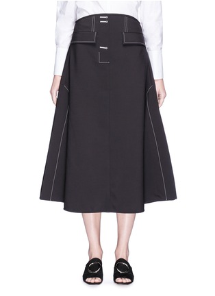 Main View - Click To Enlarge - ELLERY - 'Eunice' side split A-line skirt