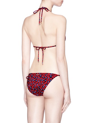 Back View - Click To Enlarge - STELLA MCCARTNEY - 'Animal' leopard print triangle bikini top