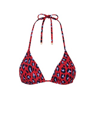 Main View - Click To Enlarge - STELLA MCCARTNEY - 'Animal' leopard print triangle bikini top
