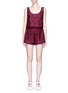 Main View - Click To Enlarge - STELLA MCCARTNEY - 'Animal' leopard print cotton-silk rompers