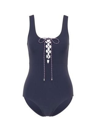 Main View - Click To Enlarge - STELLA MCCARTNEY - 'Lacing' one-piece swimsuit