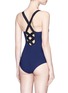 Back View - Click To Enlarge - 73316 - 'Teddy' reversible crisscross back one-piece swimsuit