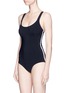 Front View - Click To Enlarge - 73316 - 'Teddy' reversible crisscross back one-piece swimsuit