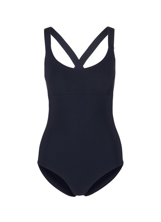 Main View - Click To Enlarge - 73316 - 'Teddy' reversible crisscross back one-piece swimsuit