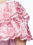 Detail View - Click To Enlarge - GÜL HÜRGEL - x The Webster 'Belle' embroidered ruffle one-shoulder dress