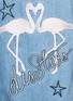 Detail View - Click To Enlarge - ÊTRE CÉCILE - Flamingo and star appliqué oversized denim jacket