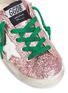 Detail View - Click To Enlarge - GOLDEN GOOSE - 'Superstar' glitter coated calfskin leather kids sneakers