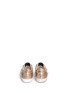 Back View - Click To Enlarge - GOLDEN GOOSE - 'Superstar' glitter coated calfskin leather kids sneakers