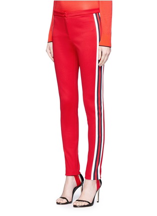 Front View - Click To Enlarge - GUCCI - Web stripe tech jersey stirrup leggings