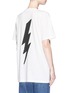 Back View - Click To Enlarge - GUCCI - 'Hollywood' leopard and lightning bolt print oversized T-shirt