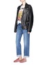 Figure View - Click To Enlarge - GUCCI - 'Hollywood' leopard and lightning bolt print oversized T-shirt