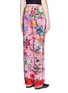 Back View - Click To Enlarge - GUCCI - 'Floral Snake' print silk pyjama pants