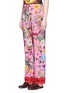 Front View - Click To Enlarge - GUCCI - 'Floral Snake' print silk pyjama pants