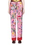 Main View - Click To Enlarge - GUCCI - 'Floral Snake' print silk pyjama pants