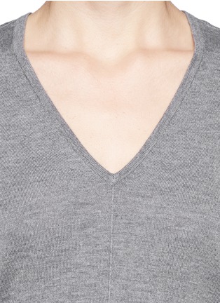 Detail View - Click To Enlarge - WHISTLES - 'Mimmi' high-low hem sweater
