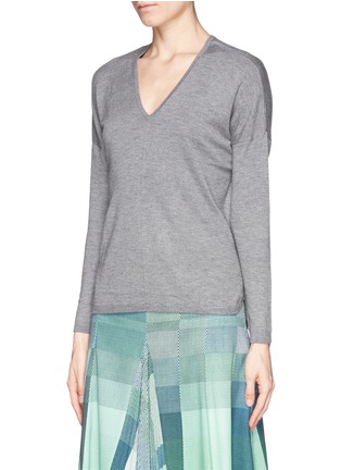 Front View - Click To Enlarge - WHISTLES - 'Mimmi' high-low hem sweater