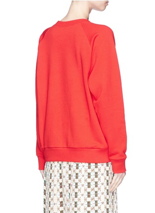 Back View - Click To Enlarge - GUCCI - Sequin UFO logo print oversized sweatshirt