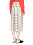 Back View - Click To Enlarge - GUCCI - 'Web Kisses' print pleated silk crepe skirt