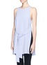 Front View - Click To Enlarge - WHISTLES - 'Suzu' crepe wrap top