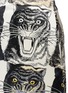 Detail View - Click To Enlarge - GUCCI - Tiger Face print silk duchesse skirt