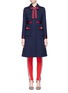 Main View - Click To Enlarge - GUCCI - Jewelled Web bow wool melton jacket