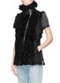 Front View - Click To Enlarge - WHISTLES - 'Medina' curly shearling gilet