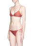 Figure View - Click To Enlarge - MATTEAU - 'The Tri Crop' polka dot bikini top